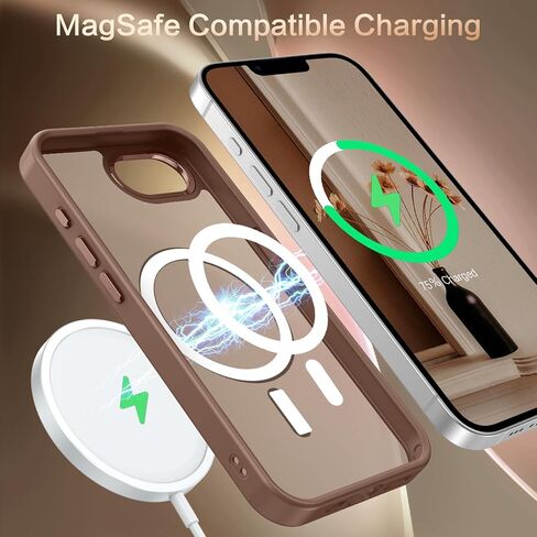 BENTOBEN for iPhone 16e Case, Magnetic iPhone 16e Phone Case [Compatible with Magsafe] Translucent Matte Phone Case iPhone 16e Slim Fit Shockproof Protective Cover for iPhone 16e 2025, Desert Titanium in Saudi Arabia
