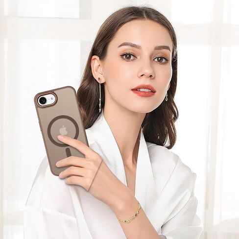 BENTOBEN for iPhone 16e Case, Magnetic iPhone 16e Phone Case [Compatible with Magsafe] Translucent Matte Phone Case iPhone 16e Slim Fit Shockproof Protective Cover for iPhone 16e 2025, Desert Titanium in Saudi Arabia
