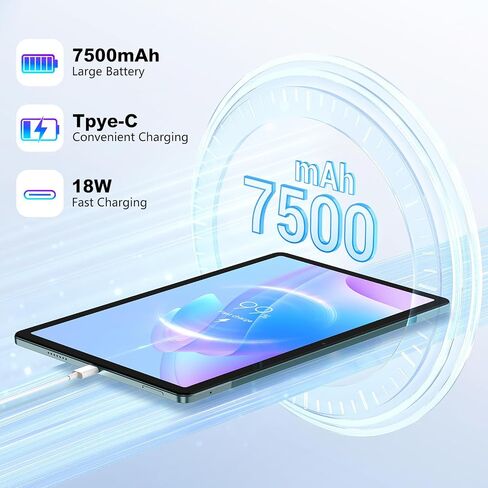 تابلت أندرويد 13، كمبيوتر لوحي أندرويد 10.1 بوصة، بلوتوث 5.0، نظام تحديد المواقع العالمي، كاميرا مزدوجة، دعم شاشة مقسمة، ذاكرة وصول عشوائي 8 (4+4 جيجابايت) + ذاكرة تخزين داخلية 128 جيجابايت + 512 جيجابايت قابلة للتوسيع، أزرق-3 in Saudi Arabia