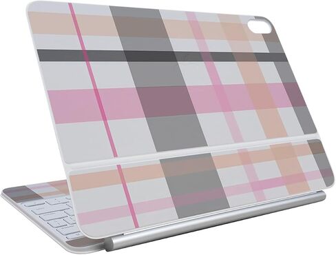 Skin Compatible with Apple Magic Keyboard for iPad Air 11-inch (M3) 2025 - Plaid - Premium 3M Vinyl Protective Wrap Decal Cover - Easy to Apply | Crafted in The USA by MightySkins in Saudi Arabia