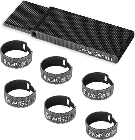 DriverGenius ZD-160 | Reusable Adjustable Cable Straps Wire Ties 40PCS for Cable Management | 6.3 inch | Black in Saudi Arabia