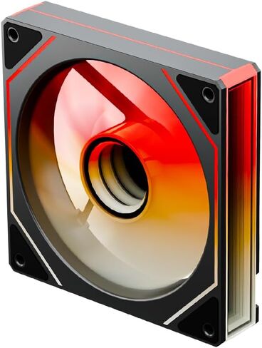 Prism 4 MAX 120mm ARGB case Fan,Infinity Mirror RGB Light Effect 5V 3PIN Motherboard Light Sync 800~1600RPM PWM PC Fan Suitable for Computer Case and CPU Cooler（White） in Saudi Arabia