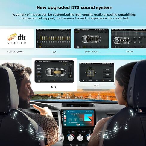 Roadanvi X12 Car Stereo for Toyota Tundra 2007-2013,Wireless Carplay, Android Auto,Car Radio, 1280x720, QLED, Head Unit, WiFi 4G LTE, 8 Core, GPS Navigation, 10.2" Touch Screen 4G+64G in Saudi Arabia