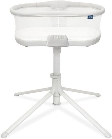 HALO BassiNest Swivel Baby Bassinet, Soothing Center, Vibration and Sound, Luxe Series, Dove Grey Tweed in Kuwait