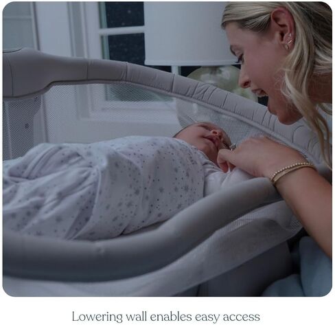 HALO BassiNest Swivel Baby Bassinet, Soothing Center, Vibration and Sound, Luxe Series, Dove Grey Tweed in Kuwait