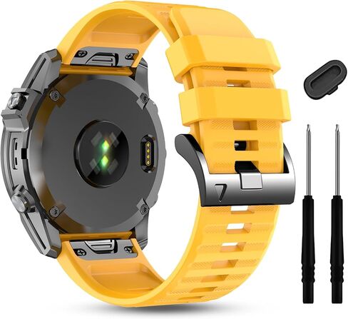 سوار سيليكون لـ Garmin Enduro 3 2/Fenix ​​8 pro/tactix 8 AMOLED 51 مم/Fenix ​​7X/6X pro sapphire Solar/5X plus، 26 مم بديل حزام ساعة Quickfit Sprot لـ Descent Mk2i/3i/epix Pro/quatix 8 51 مم in Kuwait