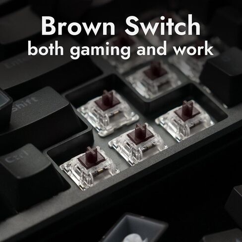 X5 Wired Gaming LED Backlight QMK/Launcher Mechanical Keyboard for Windows/Linux, Customize keymaps, Double-Shot keycaps, Keychron Mechanical Brown Switch, Perfect for Both Gaming and Work in Saudi Arabia