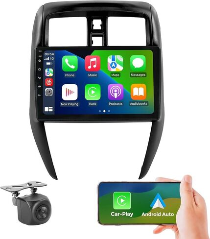2+64GB Car Radio for Nissan Versa Sedan 2015 2016 2017 2018 2019 Replacement Dash Kit GPS Navigation,10.1" IPS Touch Screen Head Unit with Car-Play & Android Auto + AHD Camera in Kuwait