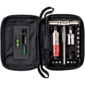 Fix It Sticks Gun & Optics Tool Kit with All-in-One Torque Driver & Bubble Level Set - Portable Multi-Functional Gun Maintenance Tool Set with Ratcheting T-Way Wrench & Zippered Carrying Case
