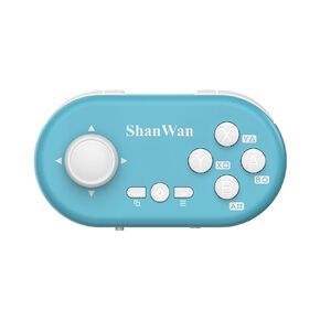 Shanwan Bluetooth Gamepad Keychain بحجم وحدة تحكم مصغرة من أجل Switch و Windows و Android و iOS و PS4 （Blue）