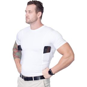 Concealed Carry Shirt for Men - CCW Tactical Holster Compression Shirt