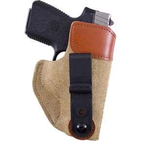 DeSantis Sof-Tuck IWB Holster - Holster IWB, IWB Holster, Conceal Carry Gun Holster, Compact, Fits the Kahr K9/K40/P9/P40/MK9/MK40/PM9/PM40, KelTec P11/P40/PF9, Glock 43/43X - Right Hand Fit, Tan