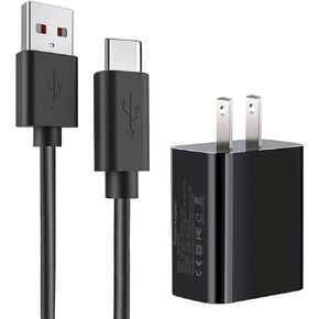 USB C Fast Charger for New Jitterbug Flip 2 and New Jitterbug Lively Smart 3, TCL Flip Pro, Sonim XP3 Plus XP8 Phone Charging Cable Cord (5Ft)