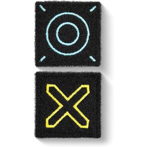 TACTICAL GEEK BG11 Removable Magnetic Loop Patches, 2 Pack Personalise Embroidery Patches, No Sewing Decals Emblem with Strong Magnetism, Funny Magnetic Sticker(XO Pattern)