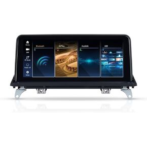10.25 Inch Android Auto Car Stereo Radio for BMW X5 E70 X6 E71 2007 2008 2009 2010 CCC System GPS Navigation with Wireless Carplay Bluetooth Linux