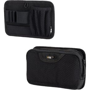 M-Tac Tactical Bag Insert Modular Organizer Bundle with M-Tac Tactical Bag Admin Pouch Hook Fasteners - Mesh Pocket…