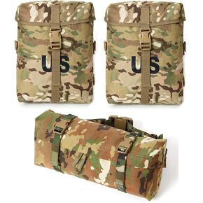MT 2Pcs US Military MOLLE Sustainment Pouch with Army Waist Pack