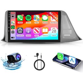 [4G+64G] Android Car Stereo for Toyota CHR 2016-2019 Radio with Wireless Carplay Android Auto Radio, Hodozzy 9 inch Touch Screen with GPS, Mirror Link, Bluetooth, WiFi, DSP, FM/RDS Radio