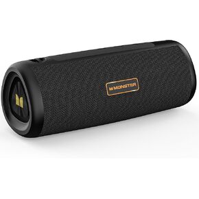 Monster S230 Portable Bluetooth Speaker, Wireless Speaker with 30W Loud Stereo Sound, Wireless Stereo Pairing, 24H Playtime, Bluetooth 6.0 Supports TF Card, AUX for Outdoor/Home/Party
