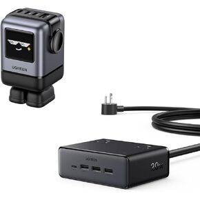 UGREEN Uno Charger 100W USB C Charger Bundle with 20W GaN Charging Station