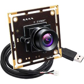 5MP USB Camera Module No Distortion Lens 1944P UVC Computer Webcam Industrial Lightburn Camera for Windows Linux Android and Mac OS
