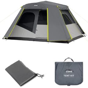 CORE 6 Person Instant Cabin Tent with Footprint and Tent Kit