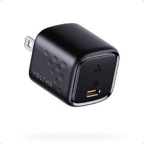 VOLTME Mini 20W USB-C Power Adapter(GaN iii Tech), PD 3.0 iPhone USB C Faster Charger Block, Type C Wall Charger for iPhone 14/13/12/11 Series, Galaxy, i Pad Pro/i Pad Mini, Airpod and More Green