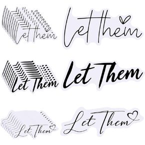 30 Pcs Let Them Sticker Funny Quote Sarcastic Decals Waterproof Vinyl Sticker for Car Books Laptops Phone Water Bottles Tumbler Cup
