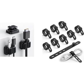 Lamicall 3-in-1 Cord Organizer + Cable Ties
