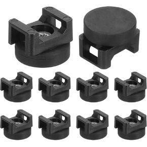 Dmiotech 5pcs Magnetic Zip Tie Mount ، 22 مم ديا مقطوعات الكبلات المغناطيسية متعددة الأغراض حاملي المنظمات منظمات السرج قاعدة إدارة نوع سلك قناة أنابيب الأسلاك ، الأسود