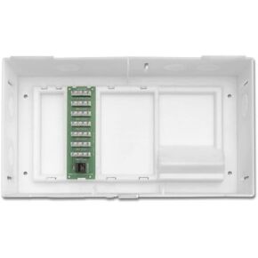 Leviton 47604-F6 Multi Dwelling Unit, MDU Kit, Plus 1 X 6 Telephone Expansion Board, ABS Enclosure and Cover, White