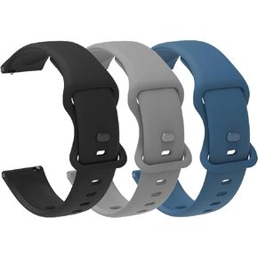 Compatible with Garmin Approach S44 Band, 20mm Quick Release New Soft Silicone Sport Replacement Straps Compatible for Garmin Approach S50, S44, S42, S40 Smartwatch