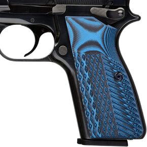 Guuun G10 Grips for Browning Hi Power and Tisas Regent BR9, OPS Eagle Wings Diamond Texture