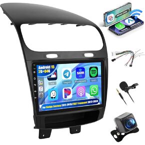 Android Car Stereo for Dodge Journey 2011 2012 2013 2014 2015 2016 2017 2018 2019/FIAT Freemont 2012 2013 2014 with CarPlay Android Auto 26UI 2GB+64GB