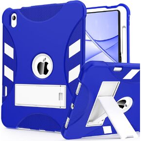 Rantice Case for iPad (A16) 11th Generation 11 inch (2025), iPad 10th Generation 10.9 inch (2022), Built-in Pencil Holder, Heavy Duty Shockproof Protective iPad Case with Kickstand for Kids, Pink
