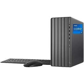 HP 13th Generation Envy i7 Tower Desktop, Intel Core i7-13700, RJ45,HDMI, Wi-Fi 6 & Bluetooth, Windows 11 Pro & Office 2024 Lifetime License, Black (64GB RAM | 2TB SSD)