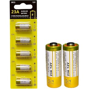 23a 12V Battery for Remote Control and Doorbells,23a 12V Alkaline Batteries， 23A 12 Volt A23 Battery- Long Lasting 12 V Batteries 5 Pack