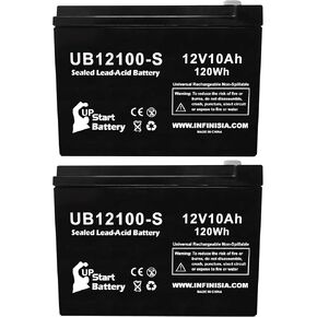 2 Pack 12V 10Ah Replacement for Neuton CE5 Battery - 24V 10AH UB12100-S Battery for Neuton Mowers, Electric Lawn Mower Batteries, SLA Sealed Lead Acid AGM