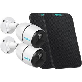 REOLINK 4G Camera Go Plus 2 Pack Bundle, 3G/4G LTE Security Camera 2K with Person/Vehicle Detection, No WiFi Security Camera, Solar Powered, 4MP Night Vision, Waterproof, Local & Cloud Storage