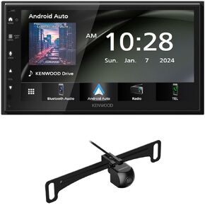 KENWOOD DMX40S Digital Car Stereo (50W x 6-Ch), Apple CarPlay & Android Auto Compatible, Bluetooth-Enabled Head Unit | Plus KENWOOD CMOS-240U Universal Backup Camera