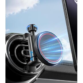Compatible with Magsafe Car Mount for Mercedes Benz A/B/C/E/G/GLA/GLK Round Air Vent, Strong Magnetic Phone Holder for iPhone 16 15 14 13 12 Pro Max Plus Mini