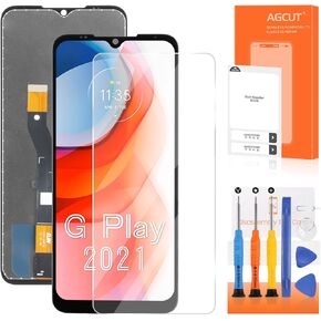 AGCUT for Moto G Play 2021 Screen Replacement for Display Moto G Play 2021 LCD XT2093-3 XT2093-7 LCD Digitizer Touch Screen Assembly Repair Parts