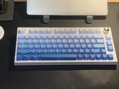 133 Keys Black and Pink PBT Keycaps Set, Side Print Shine Through Keycaps Backlit, Custom Cherry Profile Keycaps for 61/64/68/84/87/96/98/100/104/108 ANSI/ISO Cherry Mx Mechanical Keyboard in Saudi Arabia