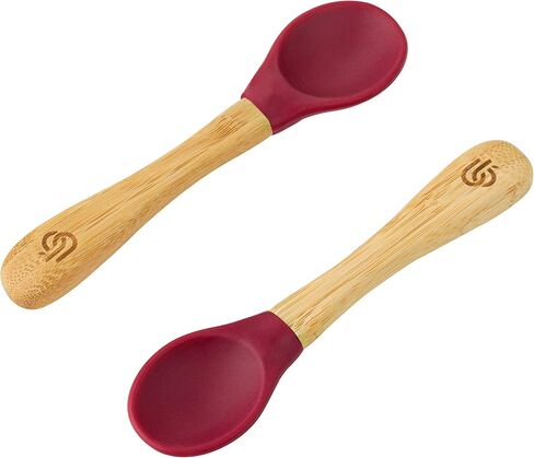 bamboo bamboo ® Baby Feeding Spoons with Soft Curved Silicone Tips for Toddlers and Infants in Saudi Arabia
