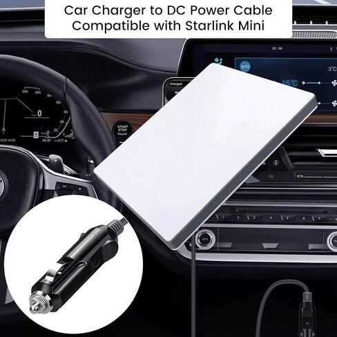 weishan 10ft USB C to DC Power Cable for Starlink Mini, PD 100W Type C Fast Charging Cord with Outdoor Waterproof DC Barrel in Saudi Arabia