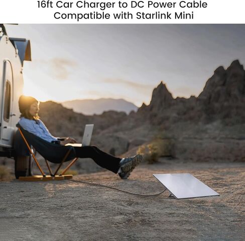 weishan 10ft USB C to DC Power Cable for Starlink Mini, PD 100W Type C Fast Charging Cord with Outdoor Waterproof DC Barrel in Saudi Arabia