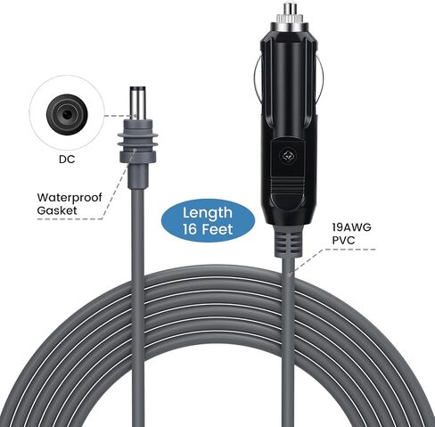 weishan 10ft USB C to DC Power Cable for Starlink Mini, PD 100W Type C Fast Charging Cord with Outdoor Waterproof DC Barrel in Saudi Arabia