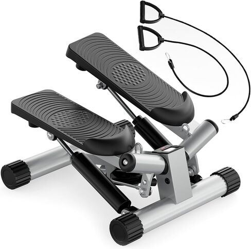 Stepper for Exercise at Home Mini Stair Stepper with Resistance Bands Exercise Equipment for Home Stair Climber Stepper Machine for Home Gym Cardio Equipment for Full Body Workout in Saudi Arabia