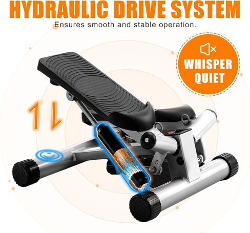 Stepper for Exercise at Home Mini Stair Stepper with Resistance Bands Exercise Equipment for Home Stair Climber Stepper Machine for Home Gym Cardio Equipment for Full Body Workout in Saudi Arabia