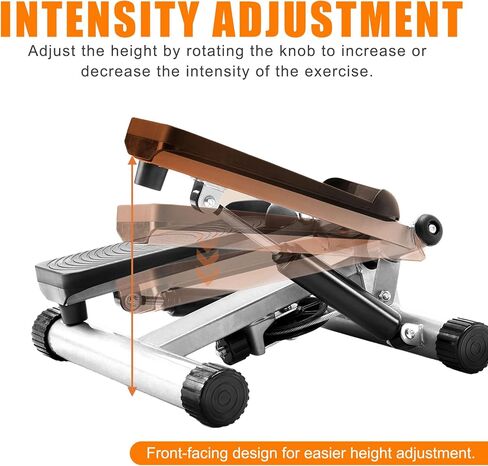 Stepper for Exercise at Home Mini Stair Stepper with Resistance Bands Exercise Equipment for Home Stair Climber Stepper Machine for Home Gym Cardio Equipment for Full Body Workout in Saudi Arabia